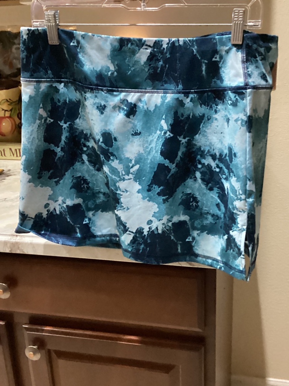 Athletic Works Blue Tie-Dye Active Skort